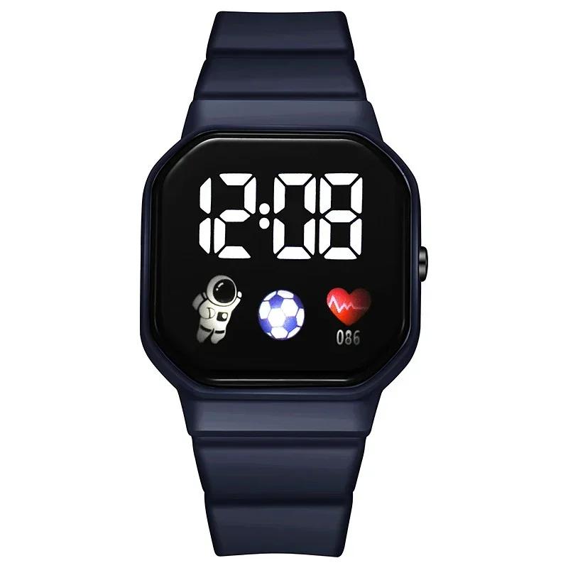 Cartoon Kids LED Watches Silicone Strap Digital Kids Watch Electronic Wristwatch Sports Clock for Boys and Girls Gifts