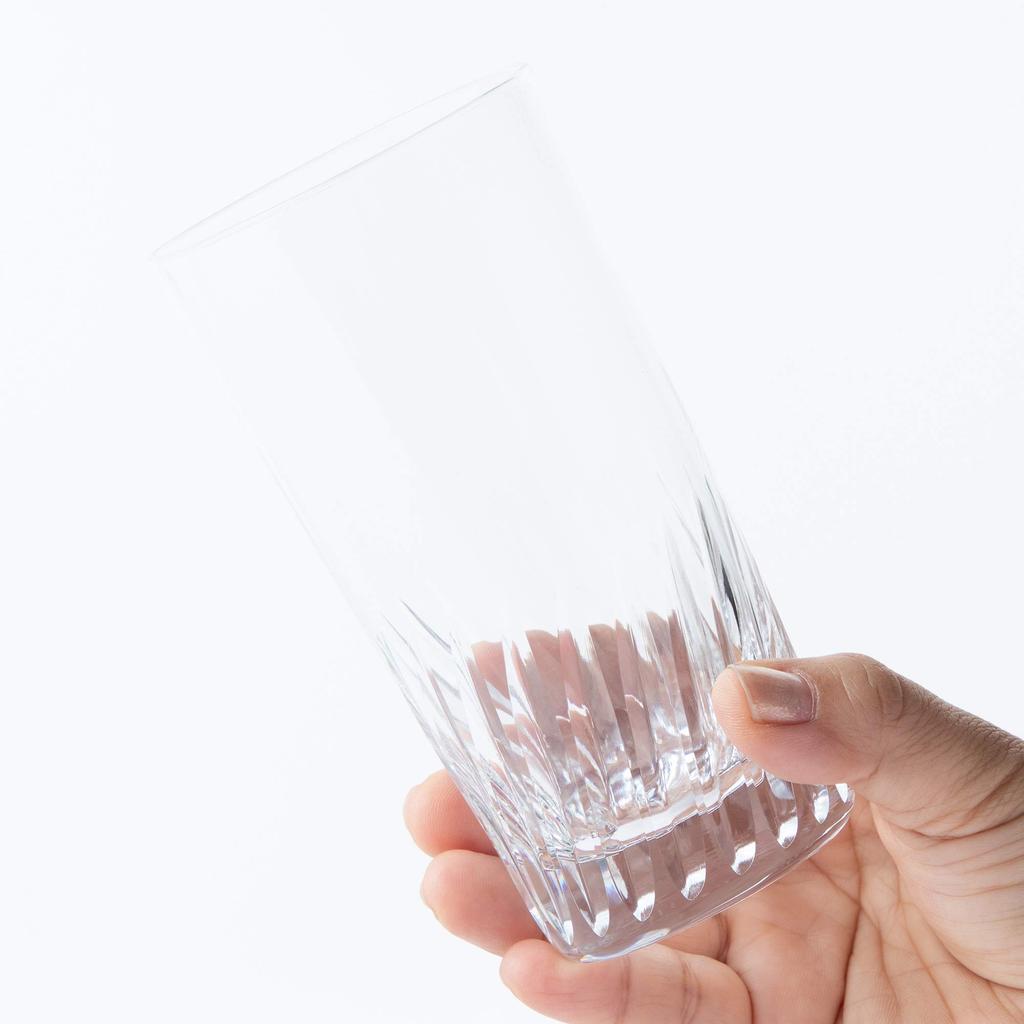 Toyo Sasaki Glass Tumbler Glass Knack Feather HS 10 Tumbler 305ml Set of 6 Made In Japan Dishwasher Safe Unbreakable Glass Cup Beer Glass Highball