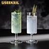 Japanese Collin Cups Creative Long Drink Cup Cocktail Glasses Cup Small Capacity Glass Tall Champagne Glass Drinkware Accessory