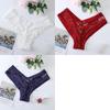 3Pcs/Lot Sexy Panties Women Lace Embroidery Underwear Low-Waist G String Hollow Out Cross Belt Thong Comfortable Female Lingerie