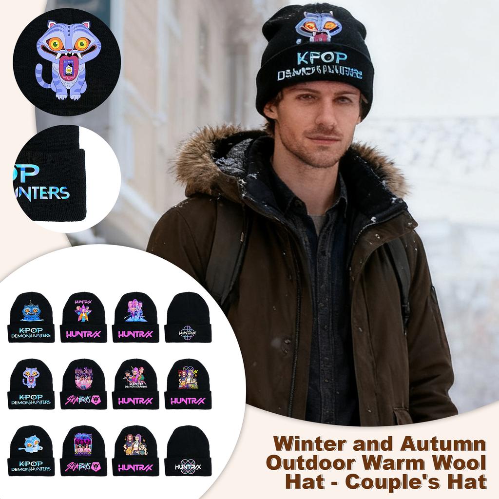 Group Surrounding Knitted Hat And Winter Wool Hat Outdoor Warm Wool Hat Couple Hat
