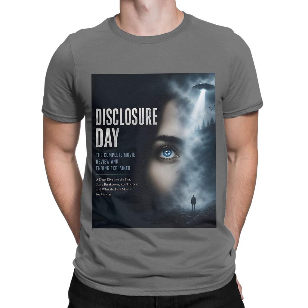 Disclosure Day Logo Poster Painting Funny 100 Cotton Tshirt Disclosure Day Tops Tees For Unisex