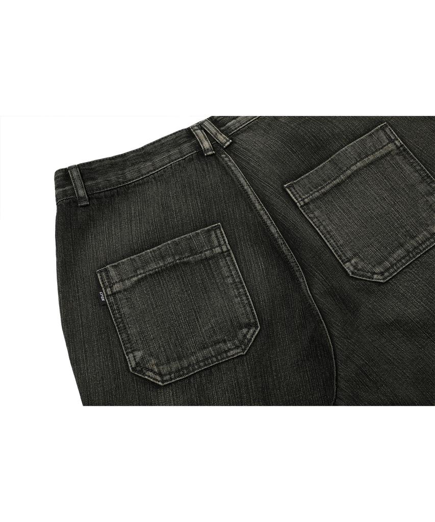 CPGN STUDIO Wide Cut Cargo Denim Pants Smoked Tan