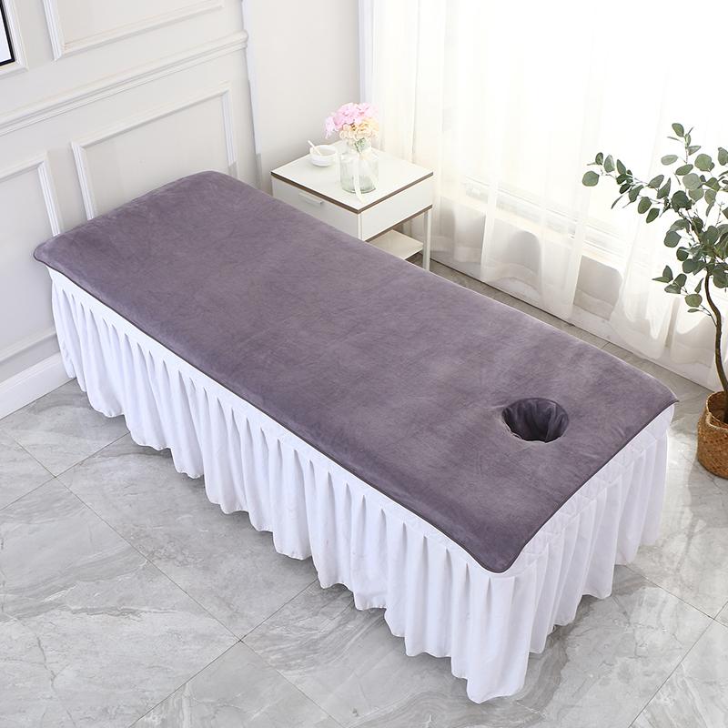 80x190cm Massage Sheet with Holes Absorbent Spa Sheet Large Microfiber Bath Towel for Beauty Salon Beauty Salon Supplies