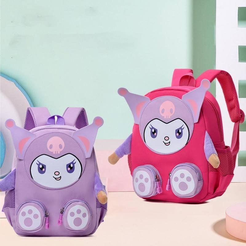 Bear Teddy Cartoon Childrens Bag Oxford Cloth Lightweight Spine Protection