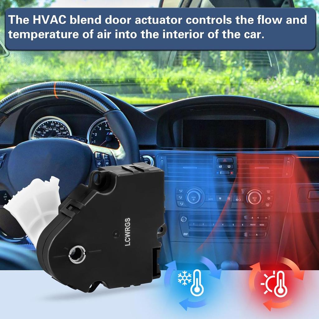 HVAC Heater Blend Door Actuator for 03-09 Chevrolet Trailblazer GMC Envoy | for 03-06 Trailblazer EXT & Envoy XL, Envoy XUV, Buick Rainier, Saab
