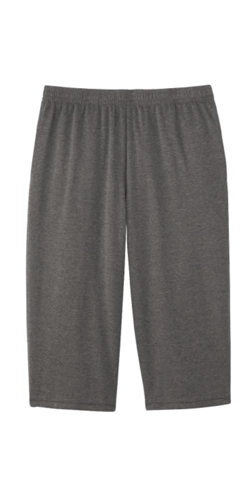 Servan Length Home and Recovery Heather Size LL Men's 3/4 Pants, Gray,
