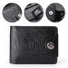 US Dollar Pattern Men's Wallet - Retro Multi-Card PU Wallet Compact Portable Design Multiple Slots for Cards Men's Wallet