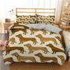 Sausage Dog Print Duvet Cover Set Queen King Full Size Cartoon Dachshund Puppy Bedding Set For Boys Polyester Comforter Cover