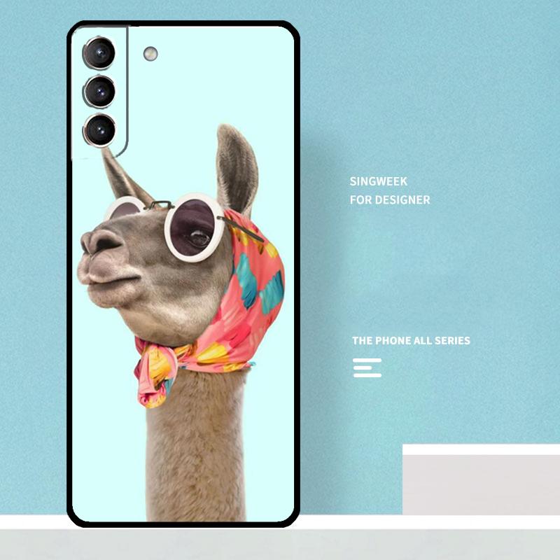 Lama Llama Alpaca Case For Samsung Galaxy S25 Ultra S21 S22 S23 S24 Ultra S9 S10 S20 Plus S25 FE Phone Cover