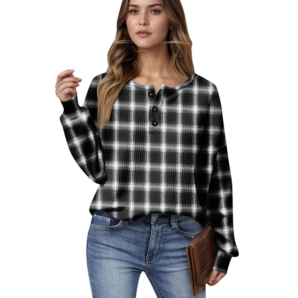 Dámské ležérní košile s dlouhým rukávem, topy na knoflíky s výstřihem do V, volný úplet, podzimní oblíbené pro ženy