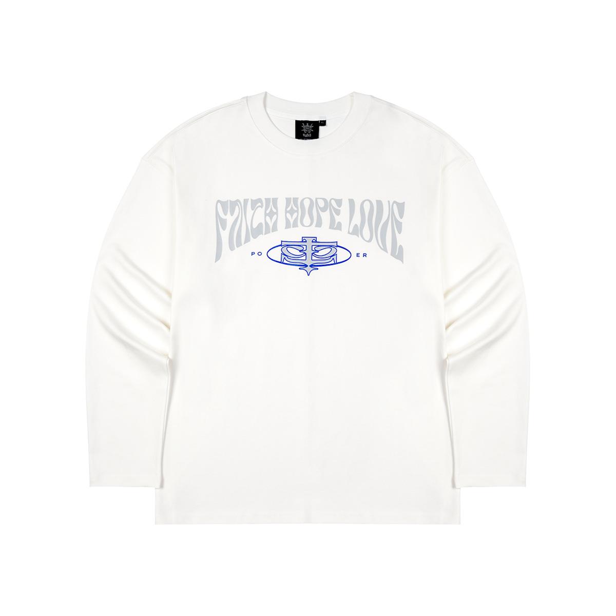 Wannabes Fit Fhl Big Logo Long Sleeve Xl White White/Free