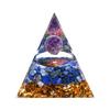 Orgonite Crystal Orgone Pyramid Tower Energy Nature Reiki Healing Chakra Object 6cm x 6cm (7)
