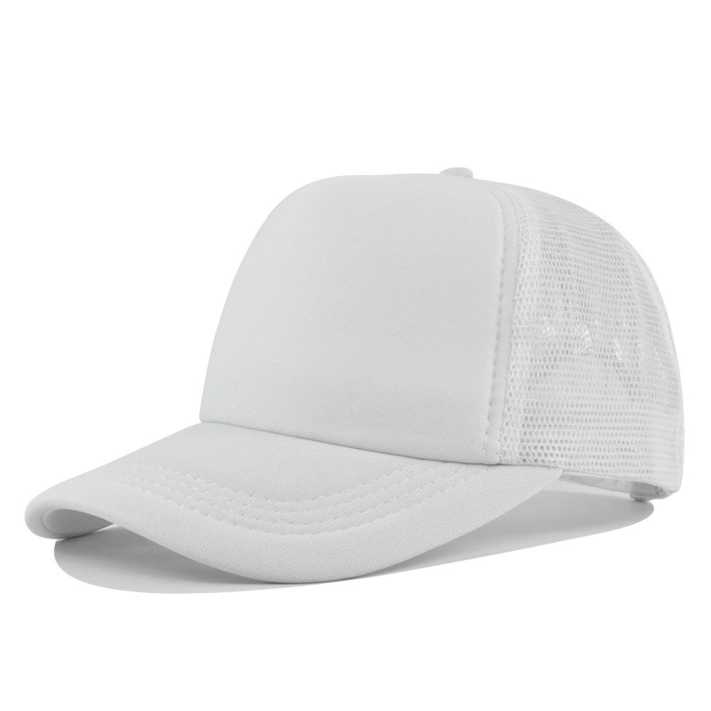 1PC Fashion Unisex Plain Baseball Cap Adjustable Trucker Flat Visor Cap Snapback Mesh Curved Men Women Casual Sun Summer Hat