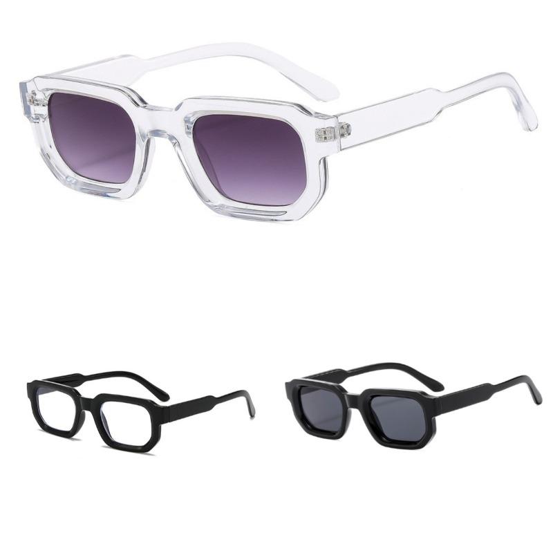 2/3pcs futuristic fashion glasses, unisex, great for daily & street style.