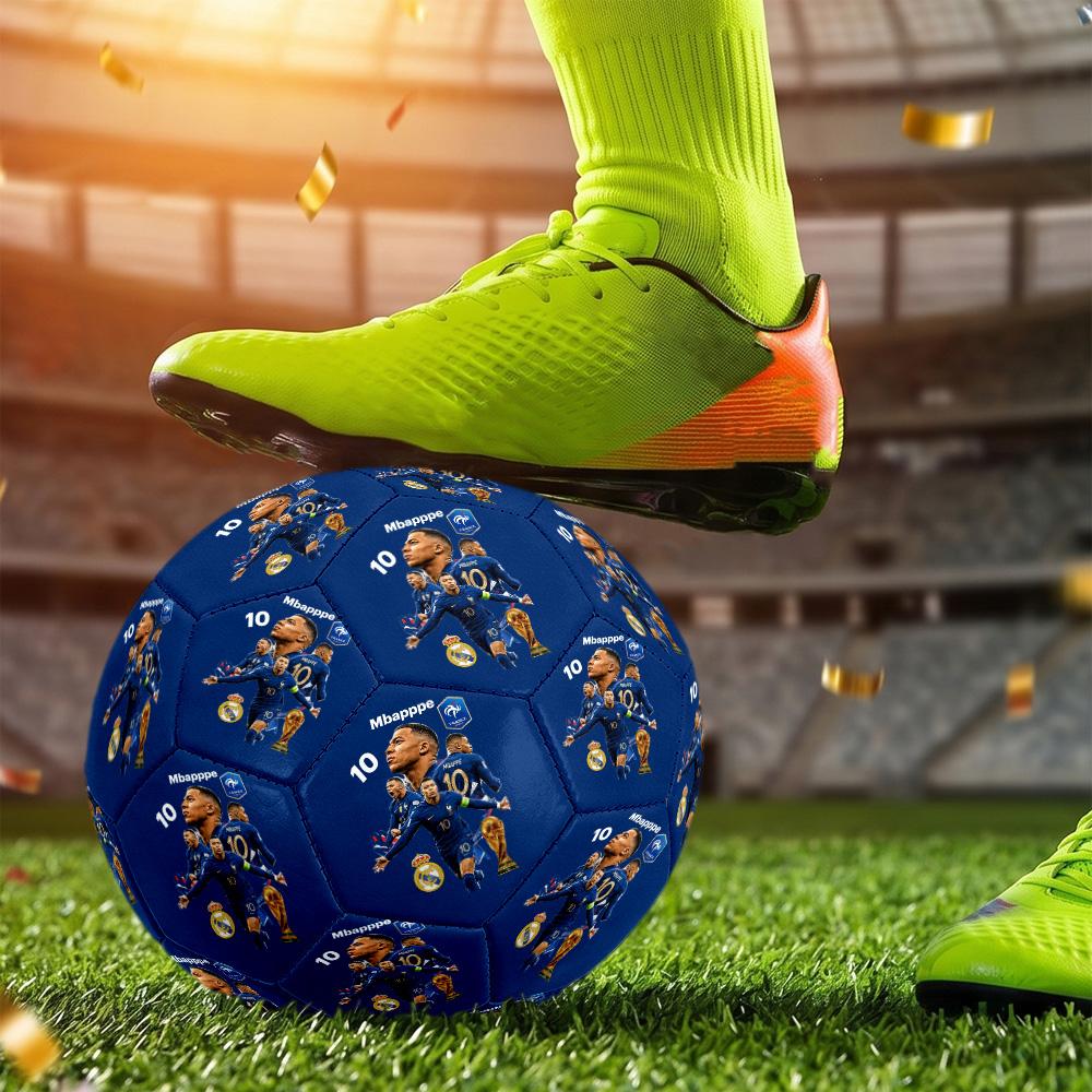 Mbappé Size 5 Soccer Ball Machine Sewn Indoor Outdoor Universal Football Sports Enthusiast Gifts
