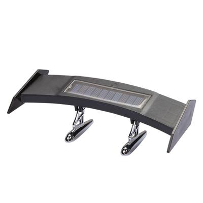 Adjustable Solar LED Rear Spoiler Wing Racing Flashing Lamp Air Deflector Decor