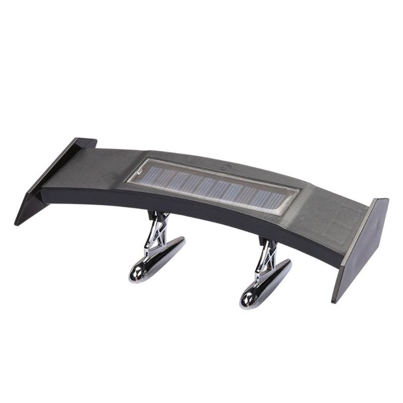 

Adjustable Solar LED Rear Spoiler Wing Racing Flashing Lamp Air Deflector Decor 1
