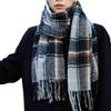Thick Plaid Scarf: Korean Style Red Winter Shawl for Couples and Students