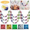 10-1PCS Christmas Foil Garland Festival Hanging Tinsel Ceiling Christmas Garland Xmas Party Decor Home Decoration Party Supplies