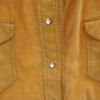 Vintage 70s Long Sleeve Suede Shirt Mustard Women Used