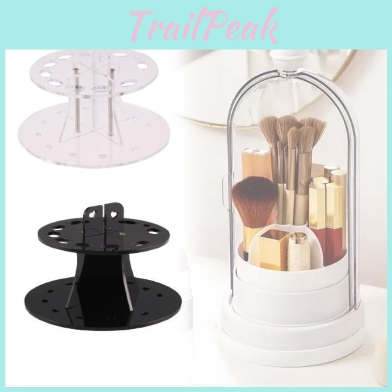 Makeup Cosmetic Brush Holder For 10pcs Toothbrush Brush Organizer Shelf Acrylic