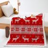 Blanket 2D Digital Printing Christmas Lamb Fleece Crystal Fleece Blanket Blanket
