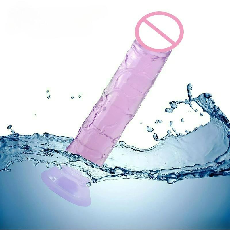 Vibrator Dildo Suction Cup Jelly Dick Realistic Soft Cup Adult Sex Toy for Women and Men Vaginal and Anal Masturbator Dildos