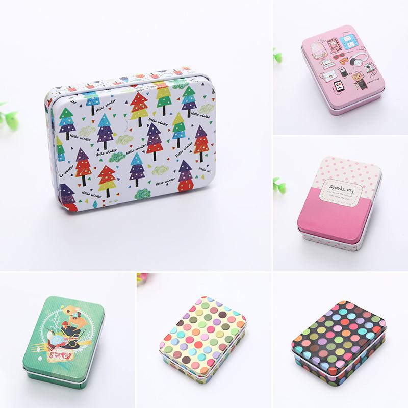 Cartoon Tin Box Sealed Jar Packing Box Jewelry Candy Storage Cans Coin Gift Box