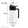 Large Capacity Leak-Proof Glass Oil Spray Bottle with Scale and Handle for Kitchen Use