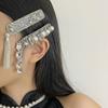 Vintage Ethnic Style Hair Hoop Elegant Chinese Style Side Clip Tassel Bell Hair Clip  Women