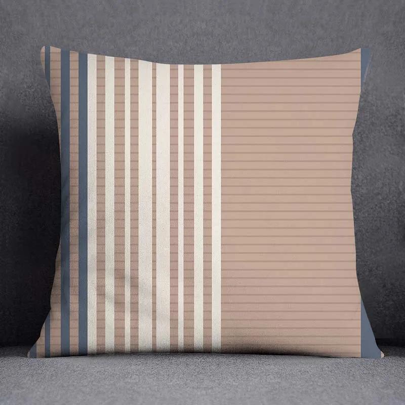 Nordic Flower Geometric Pattern Decorative Square Pillowcase Home Office Cushion Cover
