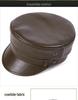 Unisex Kapitänsmütze aus echtem Leder: Deutsche Baskenmütze für Harley-Retro-Punk-Motorräder.