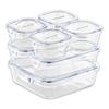 iwaki Pack & Range Square Glass Food Storage Containers Heat Resistant Microwave Safe PS-PRN-11W