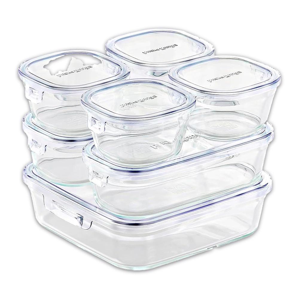 iwaki Pack & Range Square Glass Food Storage Containers Heat Resistant Microwave Safe PS-PRN-11W