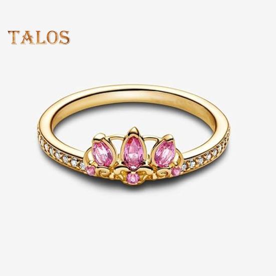 Δαχτυλίδι Δαχτύλου Λαμπερά Στρας Ενσωματωμένο Σχήμα Κορώνας Δαχτυλίδι Πριγκίπισσας Vintage Στυλ Γυναικείο Δαχτυλίδι Κοσμήματα Δώρο