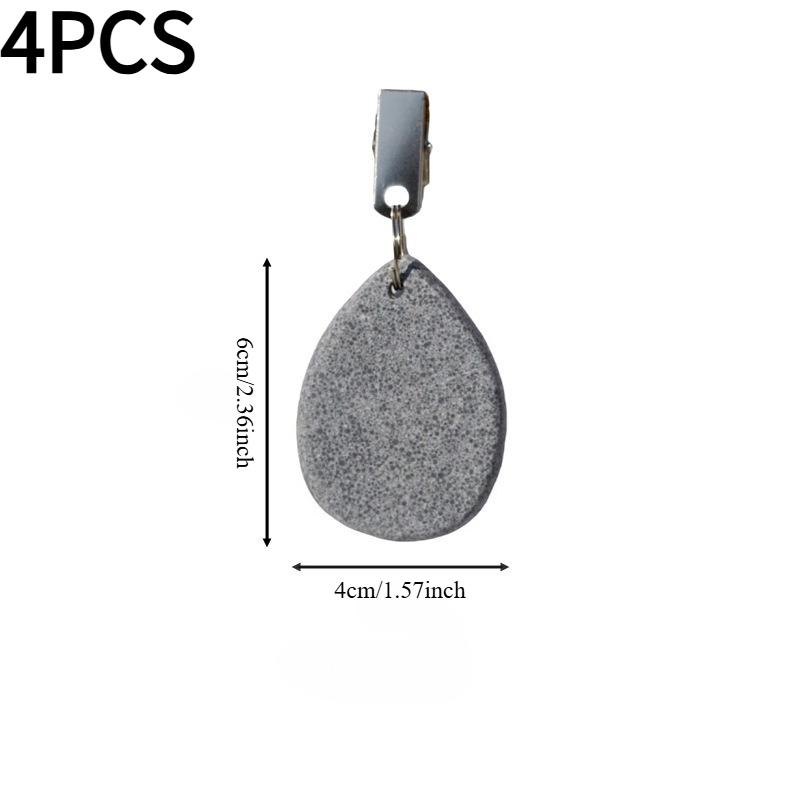 4PCS hot-selling water drop tablecloth clip, tablecloth pendant, curtain fixing clip, large gram heavy windproof clip