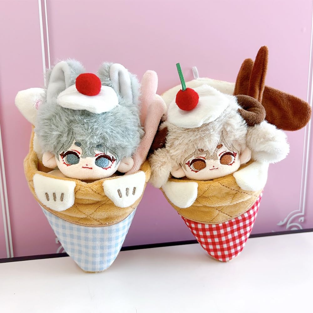 Stuffed Animal Costume for a 10cm Plush and Accessories for Your Favorite Anime or Otaku Perfect As a Doll Mascot or Kpop Doll Crepe-shaped Dog.
