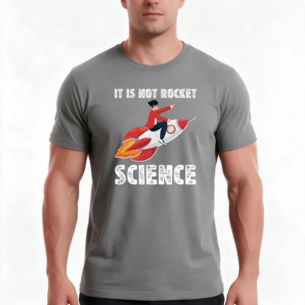 It Is Not Rocket Science Funny Tshirt Summer Casual Cotton Tee Oversized Streetwear Tops Vintage Graphic Print 100 Cotton