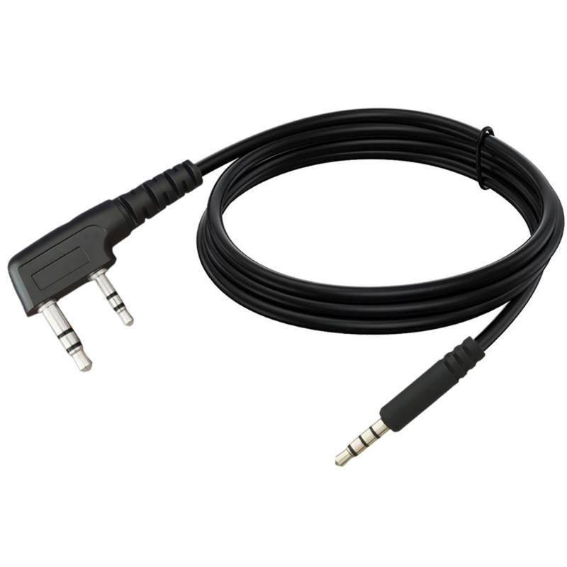 PTT Allowed K Headsets to 3.5mm Adapters Cord Walkies Talkies Sound Cable for External Speaker Use In Restaurants & Vehicles