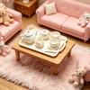 Miniature Scene Decor Household Utensils Kit BPA Free Safe for Toddler Play Toy Home Display Ornament