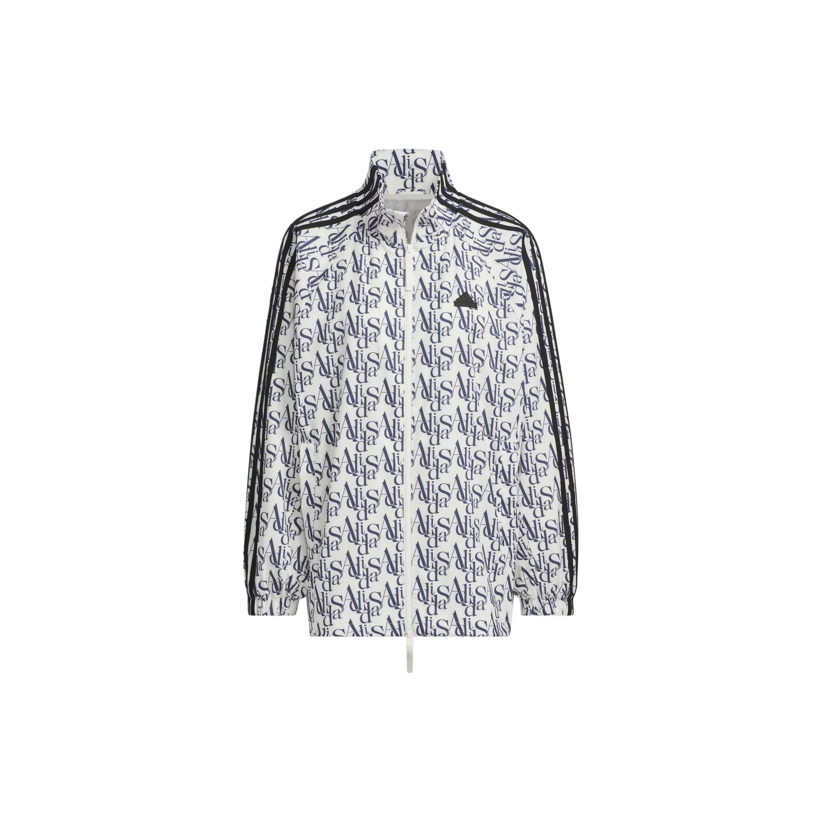 adidas Originals Women s Printed Windbreaker Jacket White JI9766 M