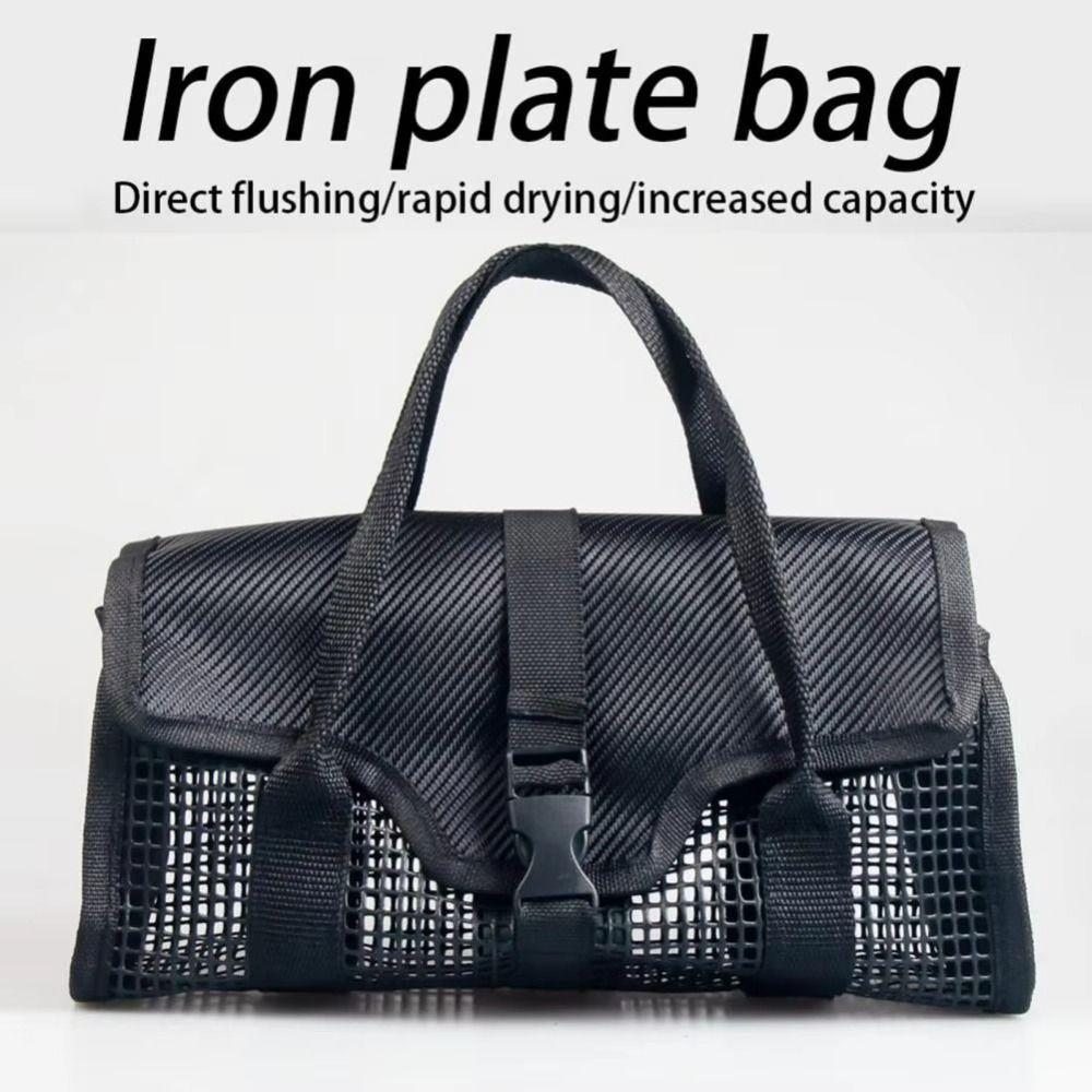 Mesh Pouch Lure Storage Bag Large Capacity Jig Mesh Bag Jigging Bait Organizer  Freshwater