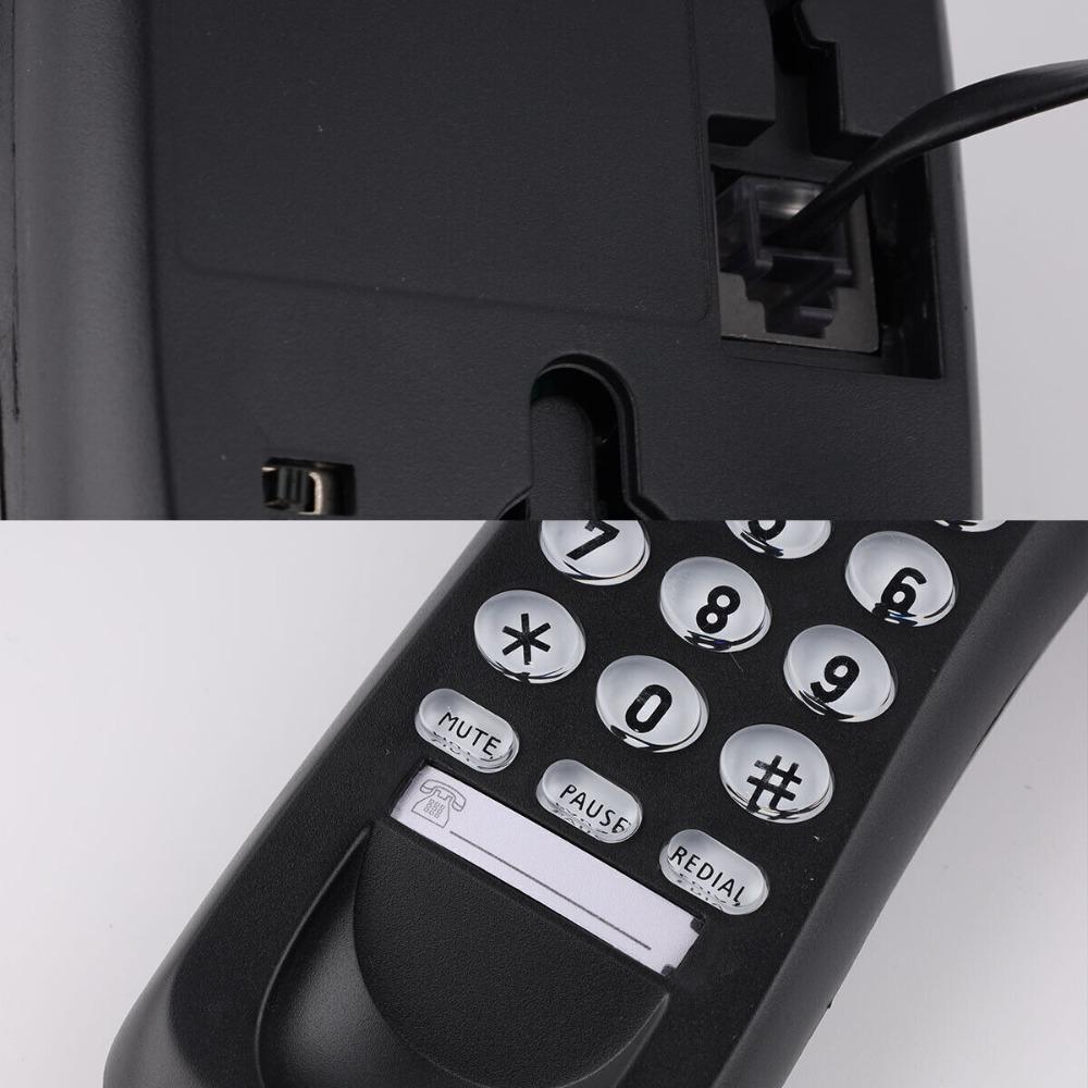 Desktop Corded Phone Wall Mounted House Phones Caller ID Wired Telephone Home Office