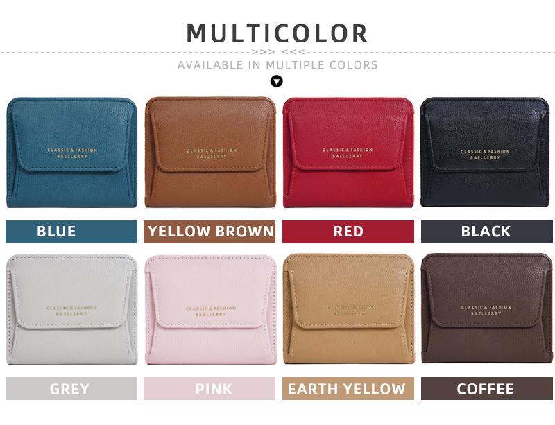 Japanese Short Women's High-End Mini Wallet and Coin Purse