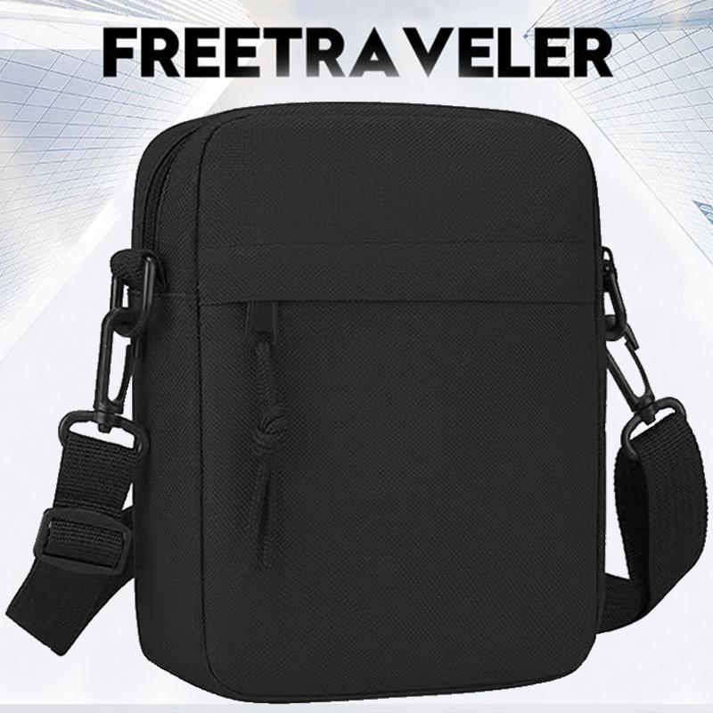 Unisex Men's and Women's Shoulder Bag, Solid Color Shoulder Mini Small Square Bag, Casual and Lightweight Mobile Phone Bag, with Random Pull Direction