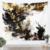 Blue Gold Marble Tapestry, Luxury Ocean Wave Wall Hanging with Golden Veins for Bedroom, Living Room & Aesthetic Home Decor