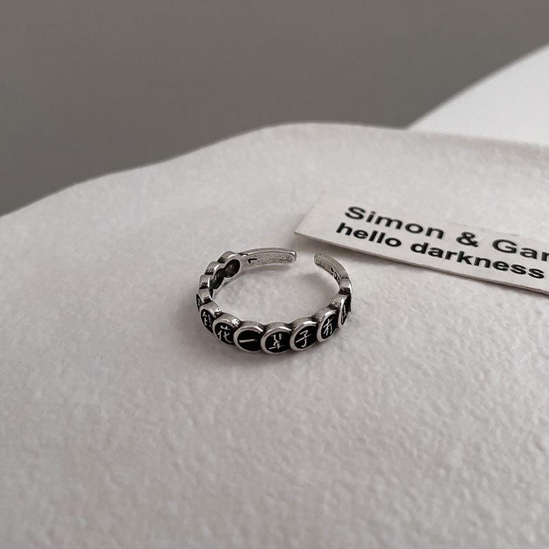 

Вдохновленное Модное Винтажное Регулируемое Кольцо Маджонг для Женщин в Шикарном Стиле J2470