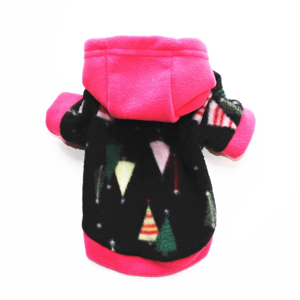 Warm Elastic Fleece Fleece Hoodie for Pet Dogs with Hat
