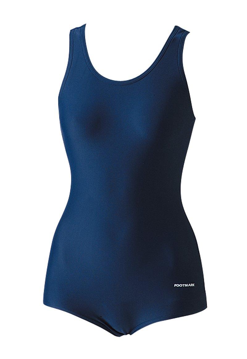 

FOOTMARK Фитнес Школьный Купальник Слитный С Подкладкой Слитный 101540 Темно-синий 5L Женский Двусторонний (08)